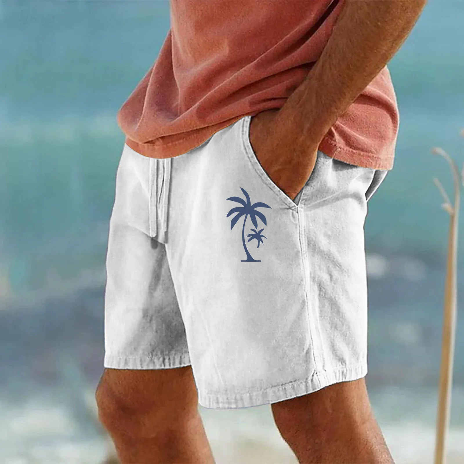 Cotton 3D Print Shorts